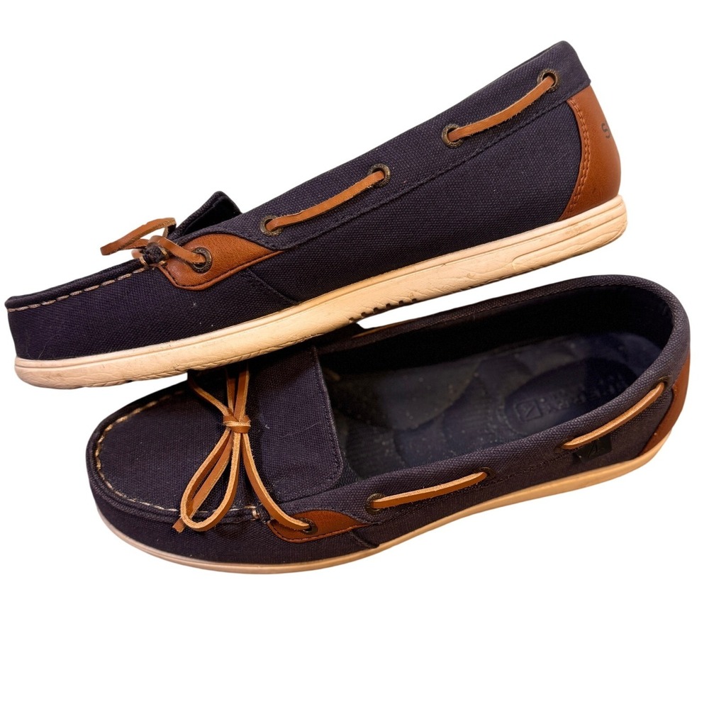 SPERRY Womans‎ Canvas Boat Shoe SZ 8